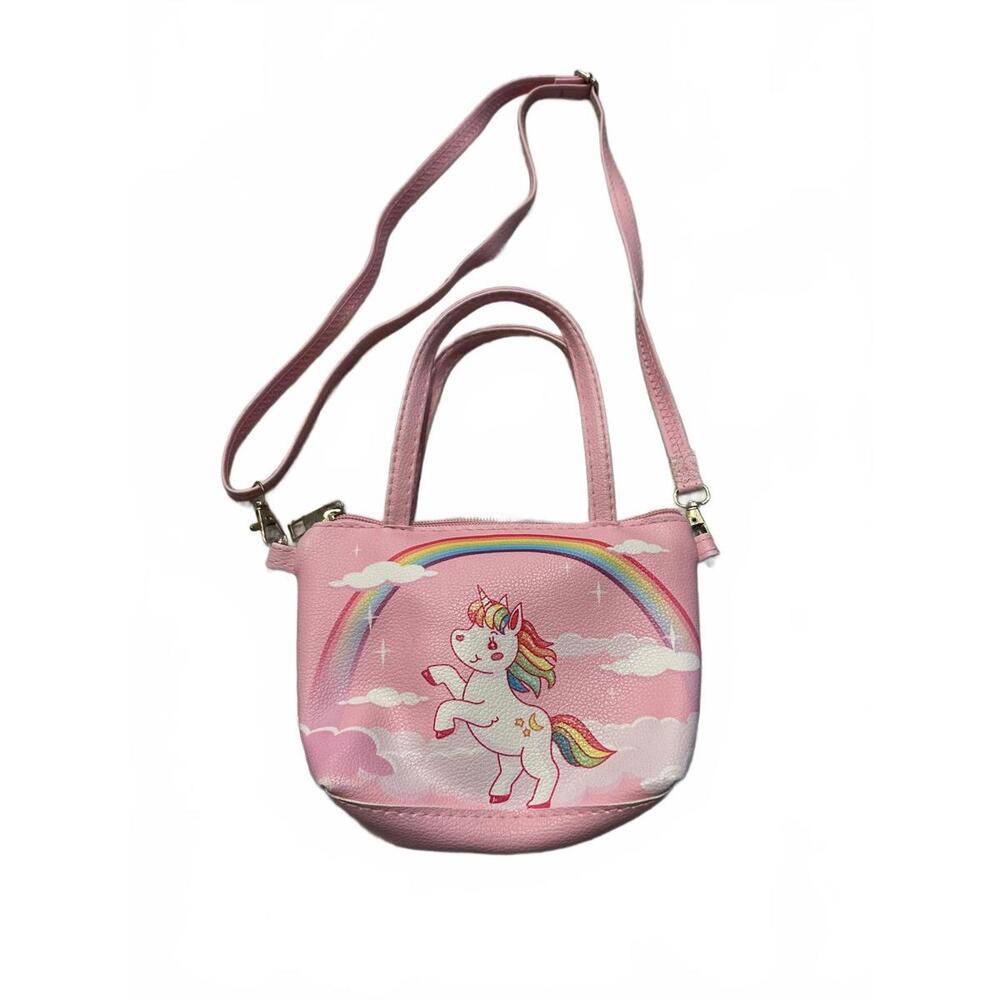 Unicorn Girls Purse for Kids, Cute Toddler Purse,‎ Rainbow Crossbody Bag